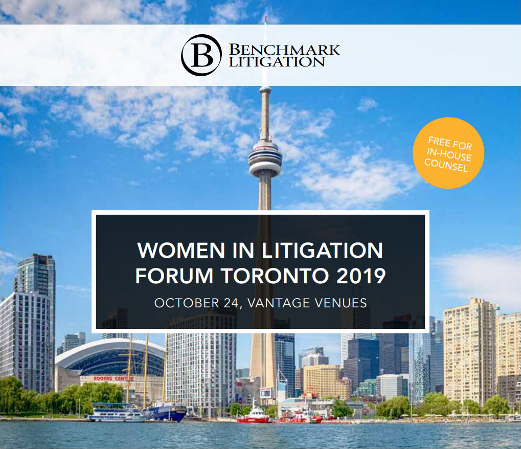 Benchmark Litigation's Women in Litigation Forum Toronto 2019