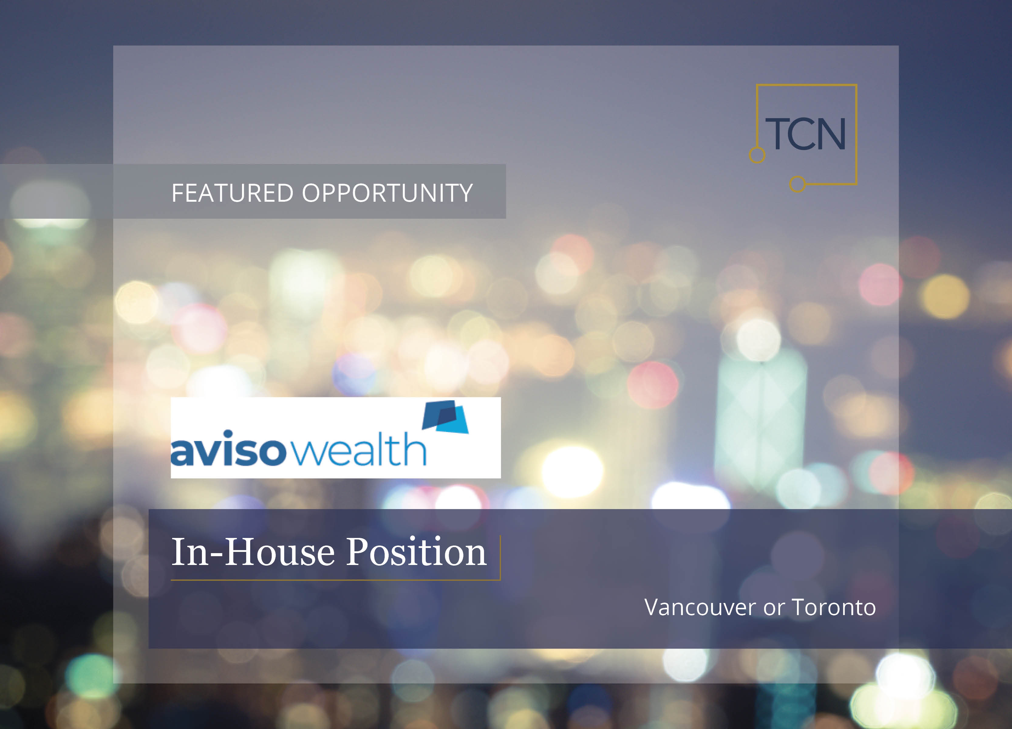 Senior Legal Counsel Lawyer Job in Vancouver or Toronto, Canada